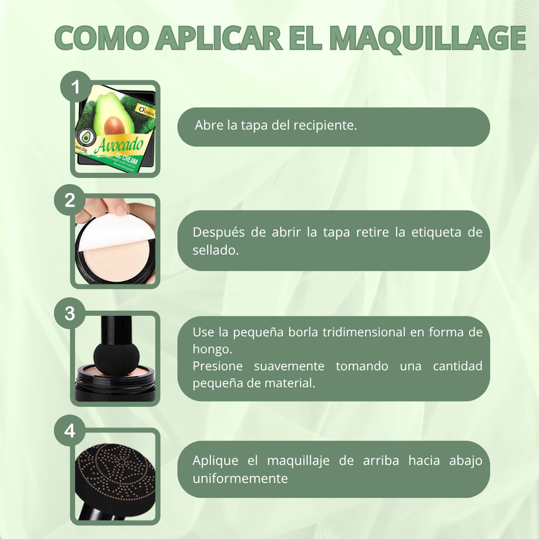 BASE DE MAQUILLAJE CON AGUACATE