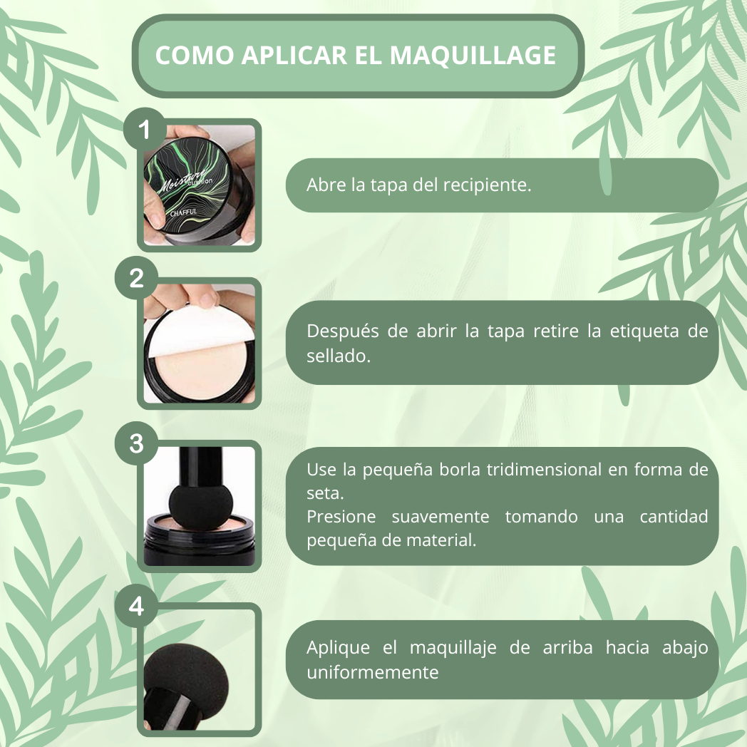 BASE MAQUILLAJE + BROCHA DE REGALO