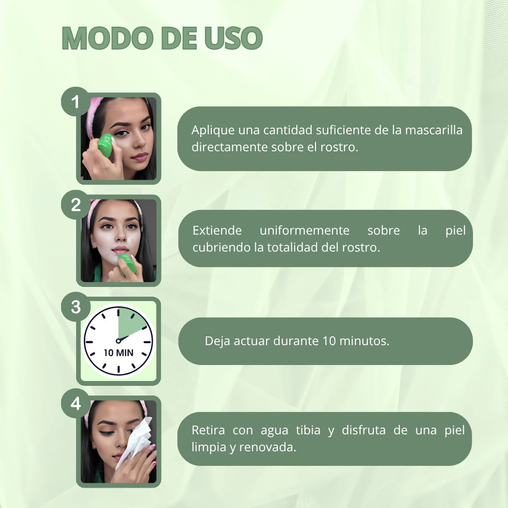 MASCARILLA DE TÉ VERDE